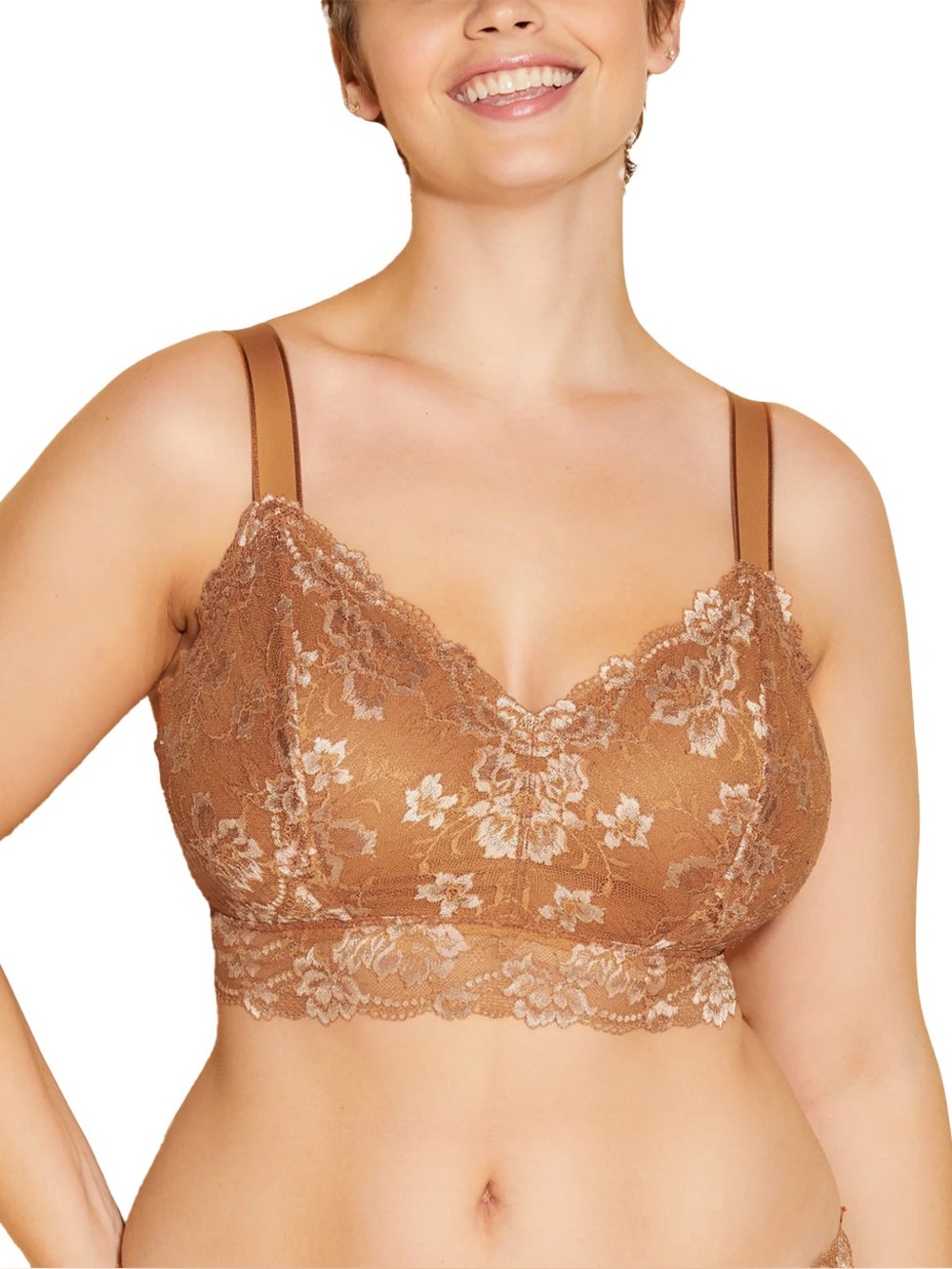 Cosabella Savona Curvy Longline Bra- Dark Copper